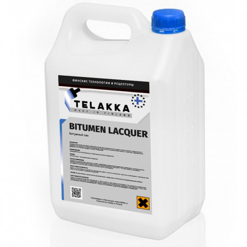 Битумный лак  Telakka BITUMEN LACQUER 10л