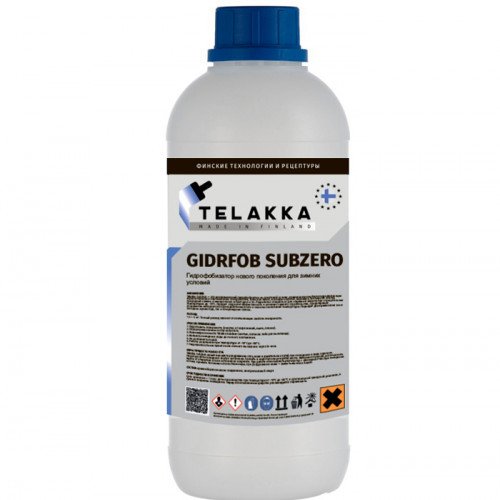 гидрофобизатор при отрицательных температурах Telakka GIDROFOB SUBZERO 1л