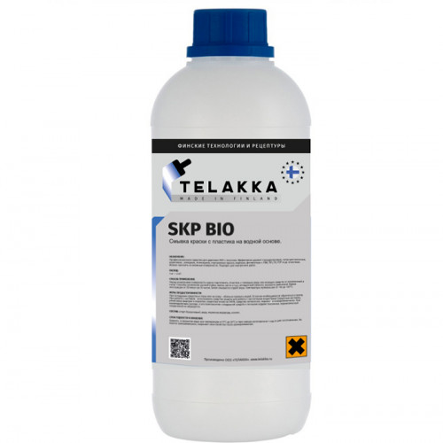 смывка краски с пластика на водной основе Telakka SKP BIO 1кг